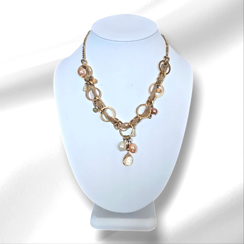 Signed,Vintage Charming Chicos Necklace.